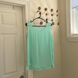 Riani - Silk Blend Flowy Top - Blue Teal - XL